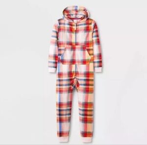NWT Cat & Jack Girls' Printed Sleeper Union Suit - Size M(8)